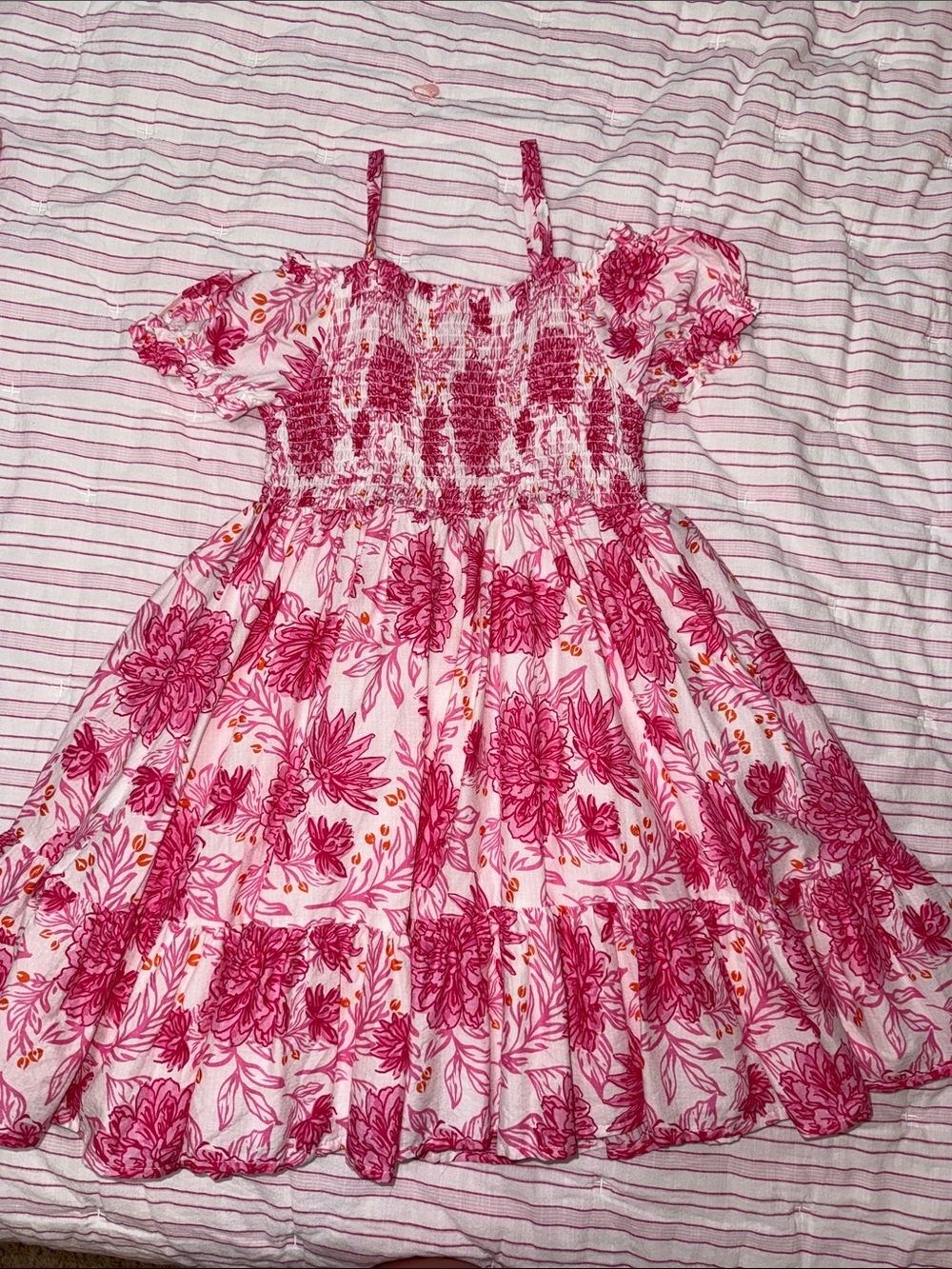 Joie Pink Floral Smocked Sundress for Girls